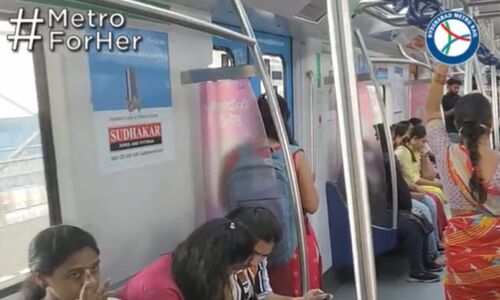 Hyderabad Metro: Reserving Seats for Women