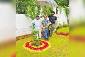 Jagadish Reddy celebrates his birthday by planting saplings