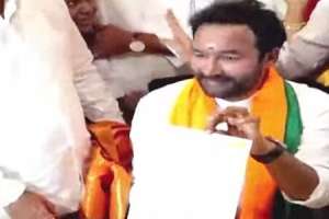 Kishan Reddy Sworn in as BJP Telangana President in Hyderabad
