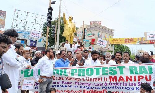 Massive peace rally organized in Manipur