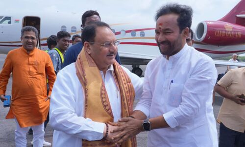 Meeting of 11 state presidents commences in Hyderabad, led by JP Nadda