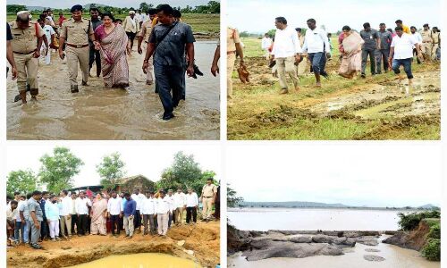 Minister Satyavati Rathore conducts inspection of areas impacted by floods