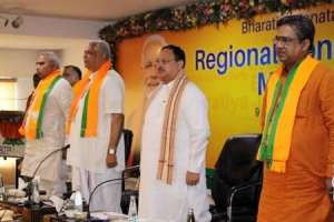Nadda engages in lengthy meeting with BJP presidents of southern states; Karnataka and Kerala state presidents likely to be replaced.