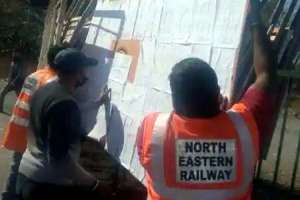 People occupying railway property receive notices from Railways