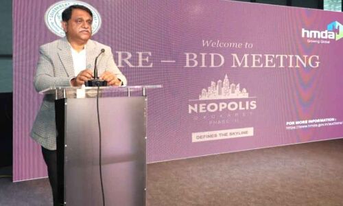 Pre-bid Meet on Neopolis Conducted by HMDA