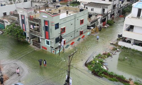 Residents in low-lying areas of Hyderabad impacted by floods