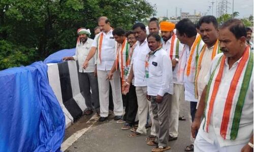 Road on cable bridge collapses and sidewalls crack within a month