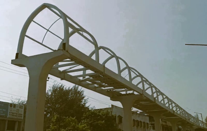 Work on the Medhipatnam Sky Walk has Quickened.