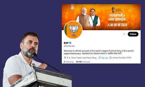 Cartoon Mocking Rahul Gandhi’s Candidacy Shared by BJP during INDIA’s Nomination Announcement