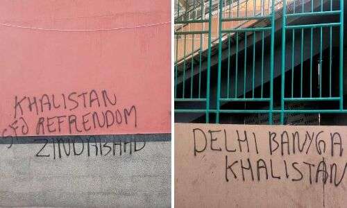 Delhi Metro Station and Schools Discover Walls Defaced with Pro-Khalistan Slogans