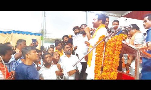 Girijana Vidhyarthi Seva Sangh demands action against MP Soyam Babu