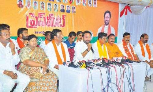 Kishan expresses regret over BRS government’s detrimental impact on the state in Khammam