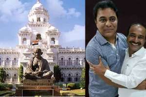 KTR embraces BJP MLA during Assembly session