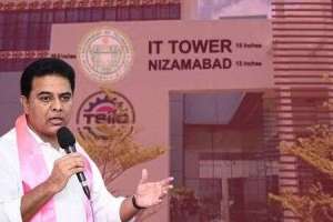 KTR inaugurates IT Tower in Nizamabad and engages with employees during visit