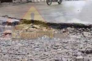 Loss of life in Hyderabad due to damaged roads caused by heavy rainfall