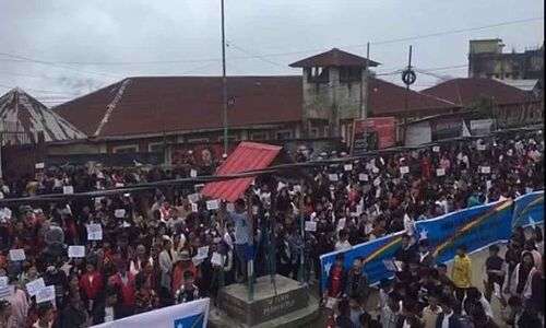 Massive Rally Held by Naga Tribals in Manipur, Urging Centre to Resolve Naga Political Issue
