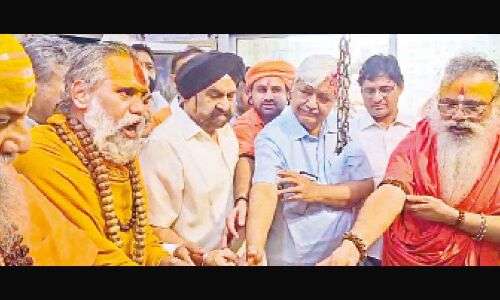 Nuh temple’s Jalabhishek ceremony successfully concludes under strict security measures