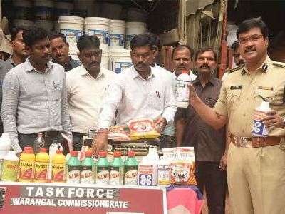 Police in Warangal crack down on counterfeit pesticide operation