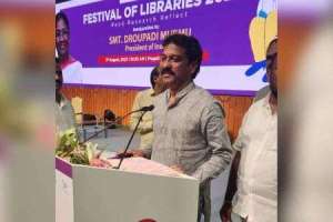 Raghuveer Singh participates in library festival in New Delhi