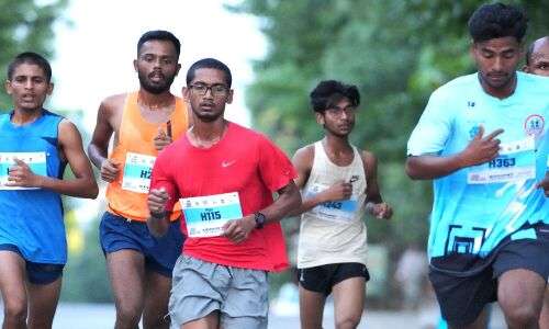 Ramesh Chandra Ramavat and Uma receive accolades in Siddipet’s Half Marathon