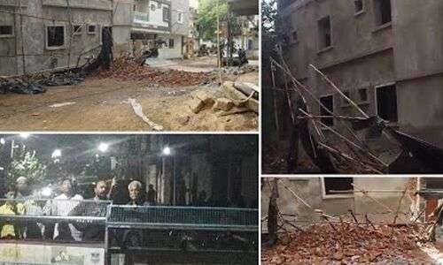Residents of Bahadurpura in Hyderabad gripped by fear of building collapse