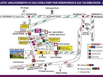 Traffic Restrictions Imposed in Hyderabad for Independence Day Celebrations at Golconda Fort