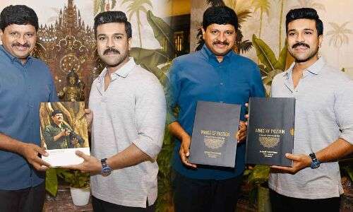 “Wings of Passion” book launched by film star Ramcharan and BRS MP
