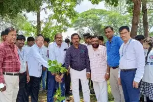 150 saplings planted at Vivekananda Engineering College in Karimnagar