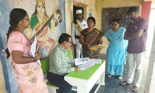 Additional Collector’s Surprise Visit to Special Camps in Polling Booths in Gadwal