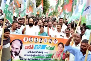 Bharat Jodo Yatra’s first anniversary celebrated with a rally in Kodad