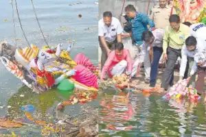 City Greens in Hyderabad Advocate for Lake Conservation During Immersion Process
