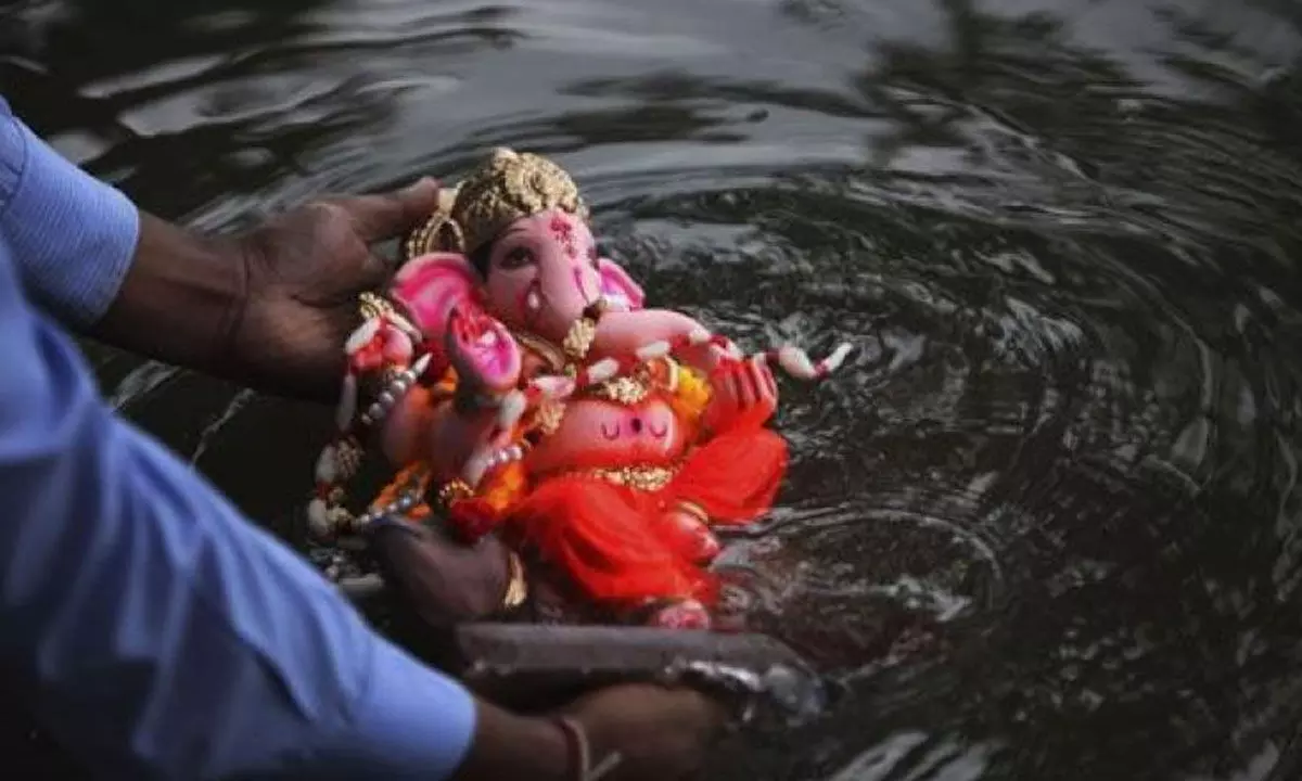 Enhanced Security Measures in Place for Ganesh Idol Immersion in Khammam