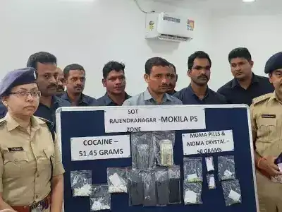 Four individuals, including a tiffin centre owner, arrested for suspected involvement in drug trafficking in Hyderabad