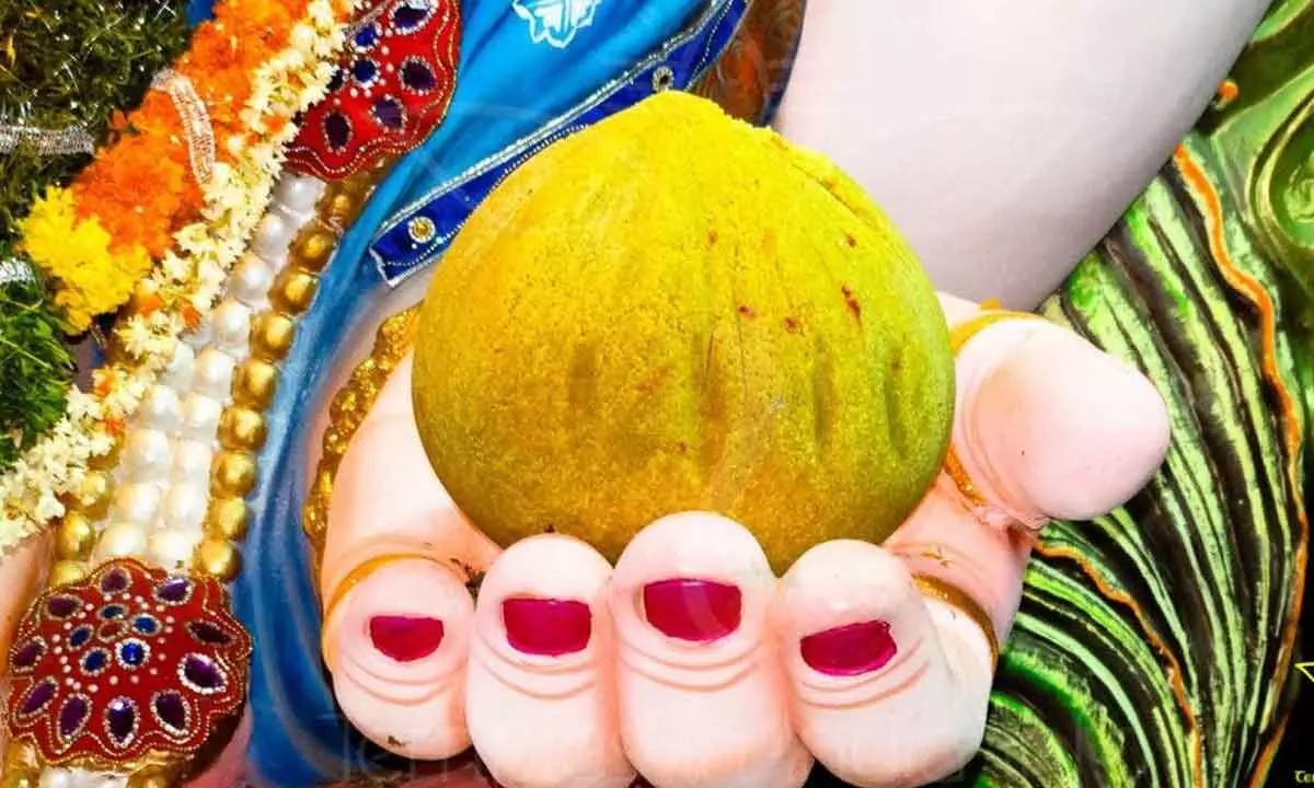 Ganesh Laddu sold for Rs 1.20 crore in Hyderabad
