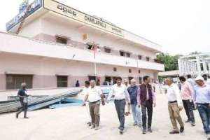 General Manager of SCR Conducts Inspection of Satellite Terminal Works at Charlapally Railway Station