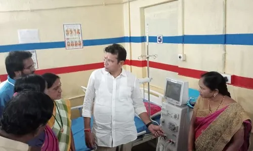 Government Hospital’s dialysis center inspected by MLA Sridhar Babu