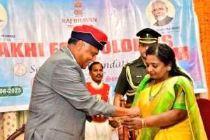 Grand Raksha Bandhan celebrations held at Raj Bhavan in Hyderabad