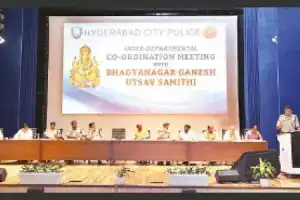 Inter-departmental meeting held by city police to ensure seamless organization of Ganesh festival