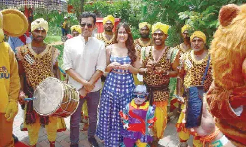 Lavanya Tripathi Introduces Exciting New Water Rides at Wonderla in Rangareddy