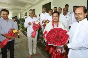 Meghalaya CM invited to high tea by KCR