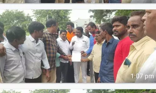 MLA Abraham receives petition from municipal staff and workers regarding outsourcing