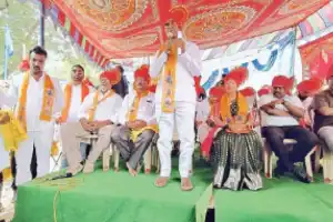 MLA Anjaiah Yadav reveals statue of Konda Laxman Bapuji in Rangareddy