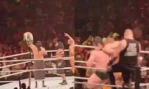 ‘Naatu Naatu’ prompts wrestlers to shake their legs