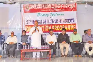 Orientation Conducted at JNEC in Mahabubnagar to Welcome Freshers