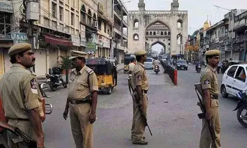 Police vigilantly monitor sensitive areas in Old City, Hyderabad