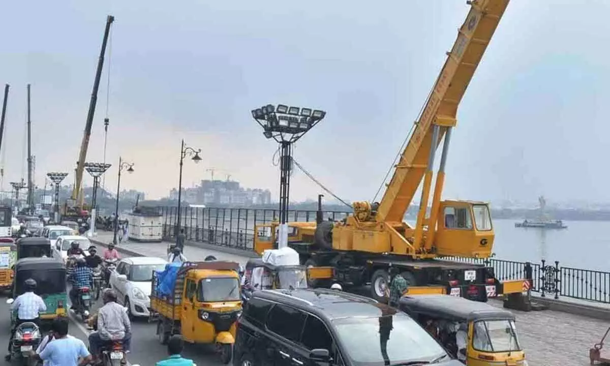 Preparations Completed at Crane No. 4 in Hyderabad