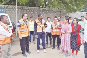 Rajendranagar’s lakes and parks undergo inspection by GHMC commissioner