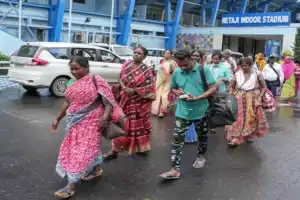 Special buses arranged by TMC to transport MGNREGA job card holders to Delhi for protests