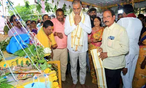 Sri Maharenuka Ellamma Devi Gowda Kalyana Mandapam in Siddipet inaugurated by Harish Rao