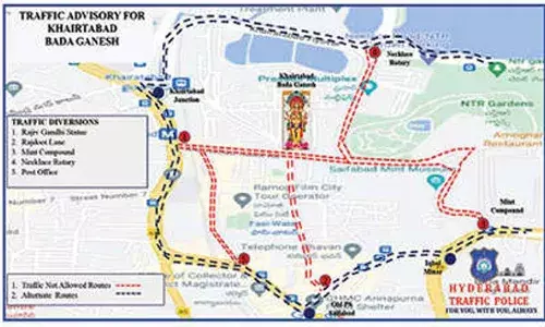 Traffic advisory for Khairatabad Ganesh released by police
